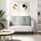 Cuscino per Schiena Grigio chiaro 100 x 24 x 50 cm Velluto