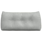Cuscino per Schiena Grigio chiaro 100 x 24 x 50 cm Velluto