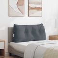 Cuscino per Schiena Grigio scuro 100 x 24 x 50 cm Velluto