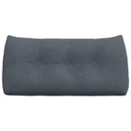 Cuscino per Schiena Grigio scuro 100 x 24 x 50 cm Velluto
