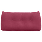 Cuscino per Schiena Rosso Vino 100 x 24 x 50 cm Velluto