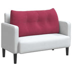 Cuscino per Schiena Rosso Vino 100 x 24 x 50 cm Velluto