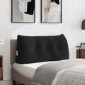 Cuscino per Schiena Nero 100 x 24 x 50 cm Velluto