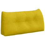 Cuscino per Schiena Giallo 100 x 24 x 50 cm Velluto