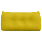 Cuscino per Schiena Giallo 100 x 24 x 50 cm Velluto