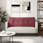 Cuscino per Schiena Rosso Vino 120 x 24 x 50 cm Tessuto