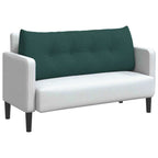 Cuscino per Schiena Verde Scuro 120 x 24 x 50 cm Tessuto