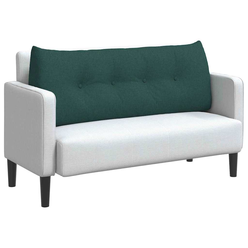 Cuscino per Schiena Verde Scuro 120 x 24 x 50 cm Tessuto