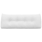 Cuscino per Schiena Bianco 120 x 24 x 50 cm Tessuto
