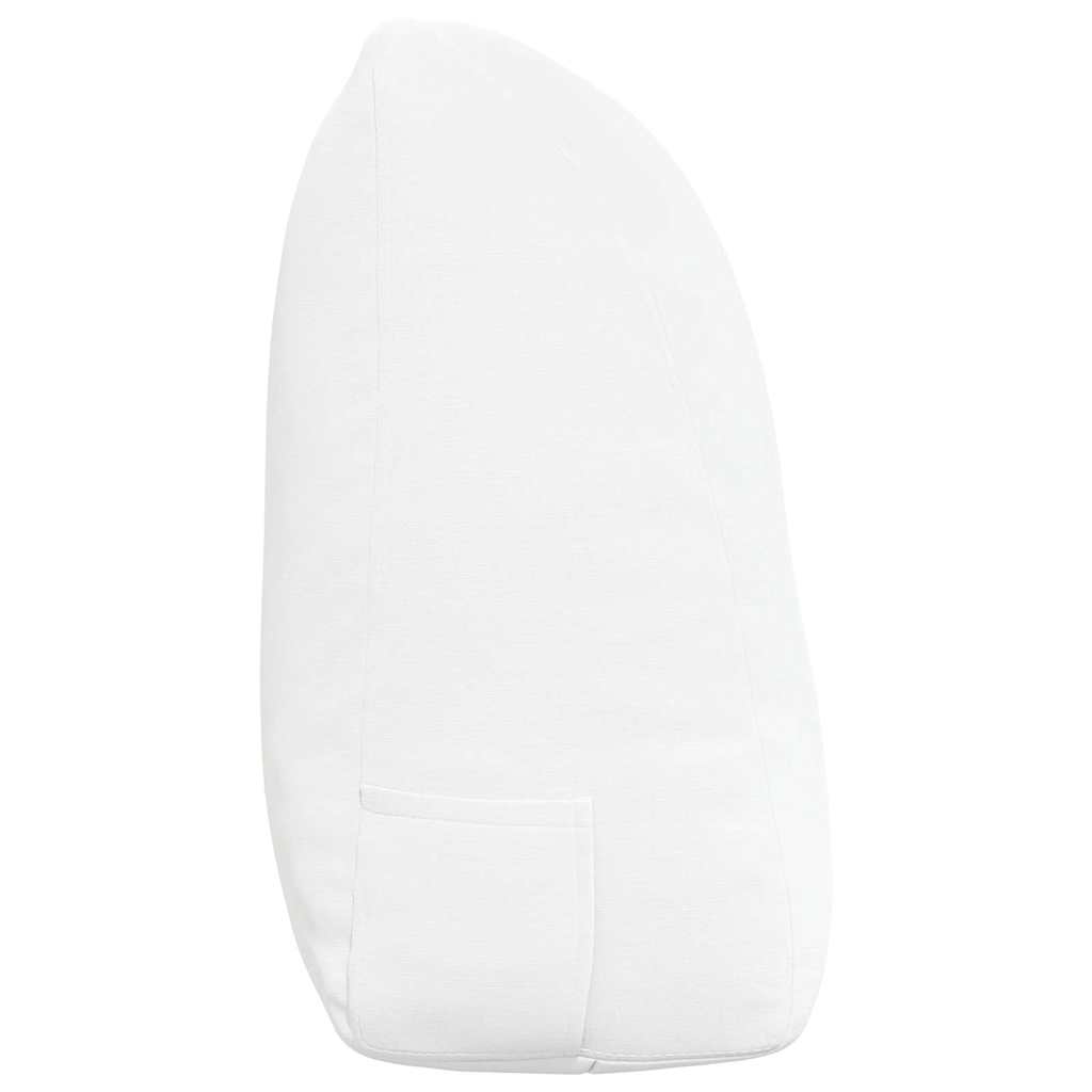 Cuscino per Schiena Bianco 120 x 24 x 50 cm Tessuto