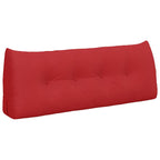 Cuscino per Schiena Rosso 120 x 24 x 50 cm Tessuto