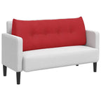 Cuscino per Schiena Rosso 120 x 24 x 50 cm Tessuto