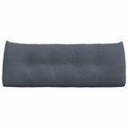 Cuscino per Schiena Grigio scuro 120 x 24 x 50 cm Velluto