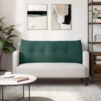Cuscino per Schiena Verde Scuro 120 x 24 x 50 cm Velluto