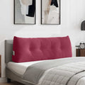 Cuscino per Schiena Rosso Vino 120 x 24 x 50 cm Velluto