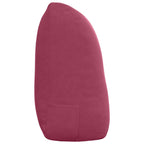 Cuscino per Schiena Rosso Vino 120 x 24 x 50 cm Velluto