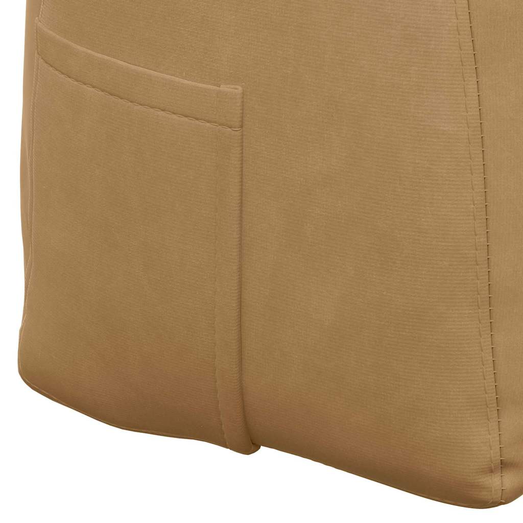 Cuscino per Schiena Marrone 120 x 24 x 50 cm Velluto