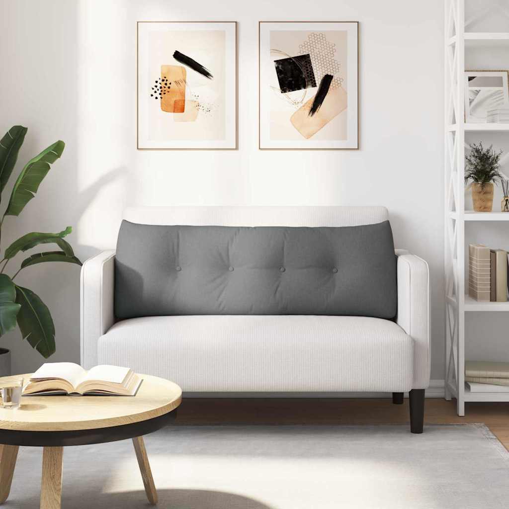 Cuscino per Schiena Grigio scuro 140 x 24 x 50 cm Tessuto