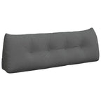 Cuscino per Schiena Grigio scuro 140 x 24 x 50 cm Tessuto