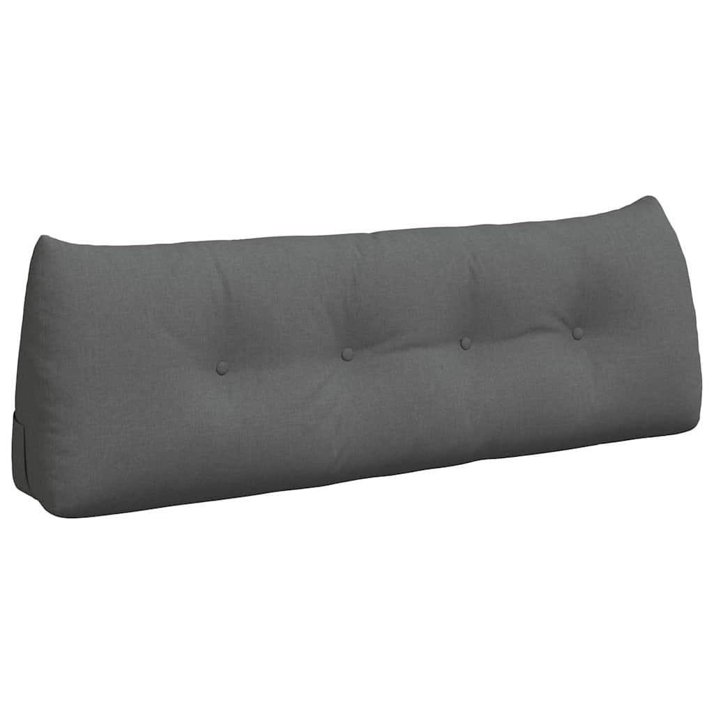 Cuscino per Schiena Grigio scuro 140 x 24 x 50 cm Tessuto
