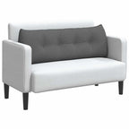 Cuscino per Schiena Grigio scuro 140 x 24 x 50 cm Tessuto
