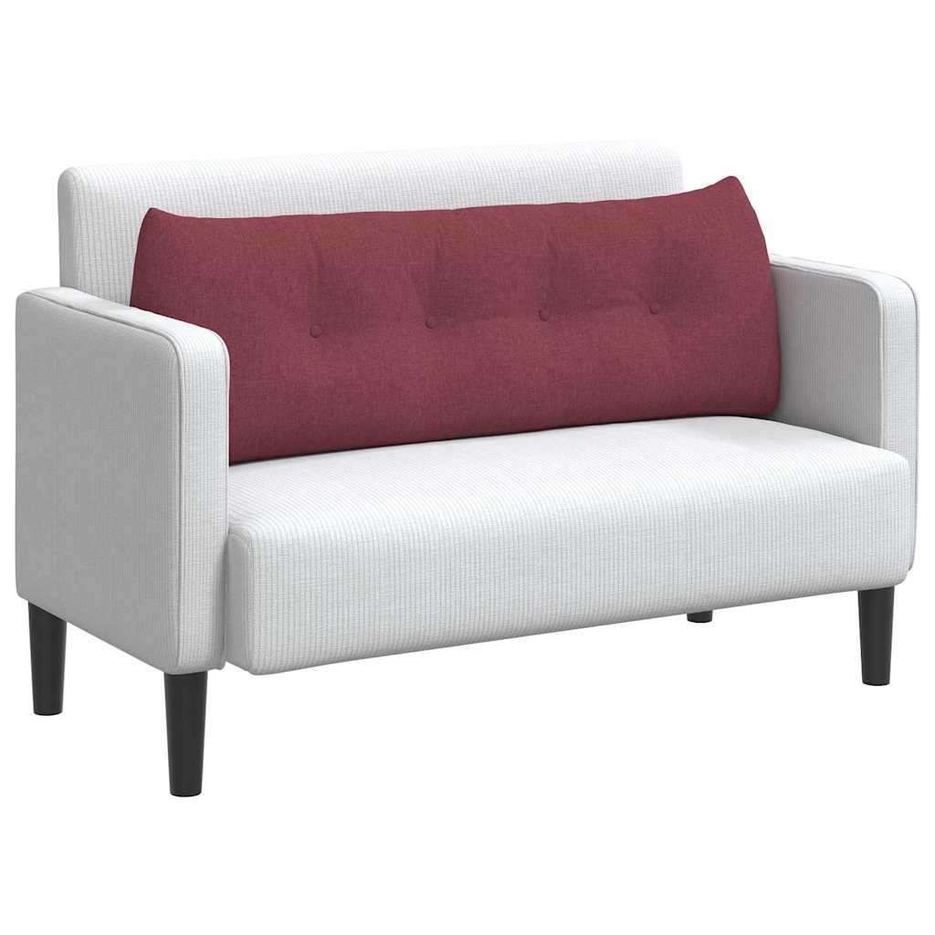 Cuscino per Schiena Rosso Vino 140 x 24 x 50 cm Tessuto