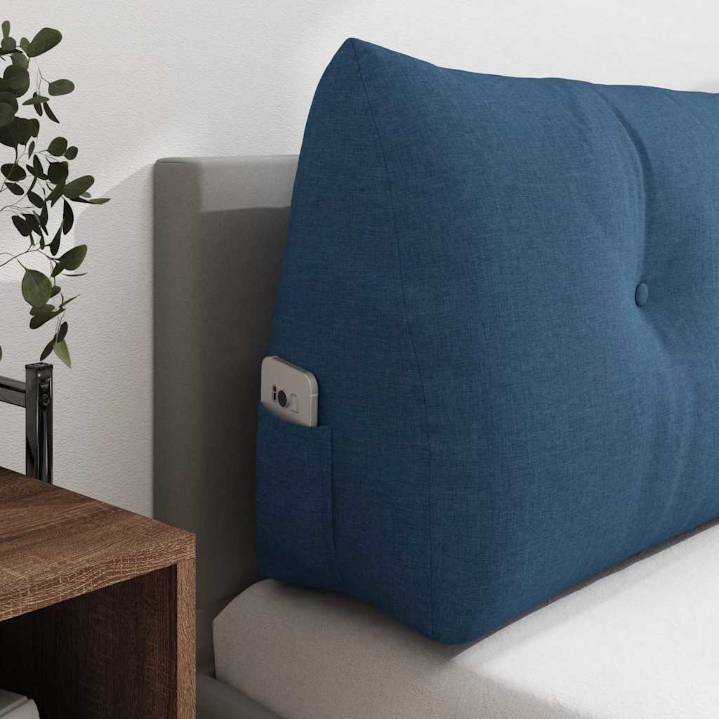 Cuscino per Schiena Blu 140 x 24 x 50 cm Tessuto