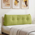 Cuscino per Schiena Verde chiaro 140 x 24 x 50 cm Tessuto