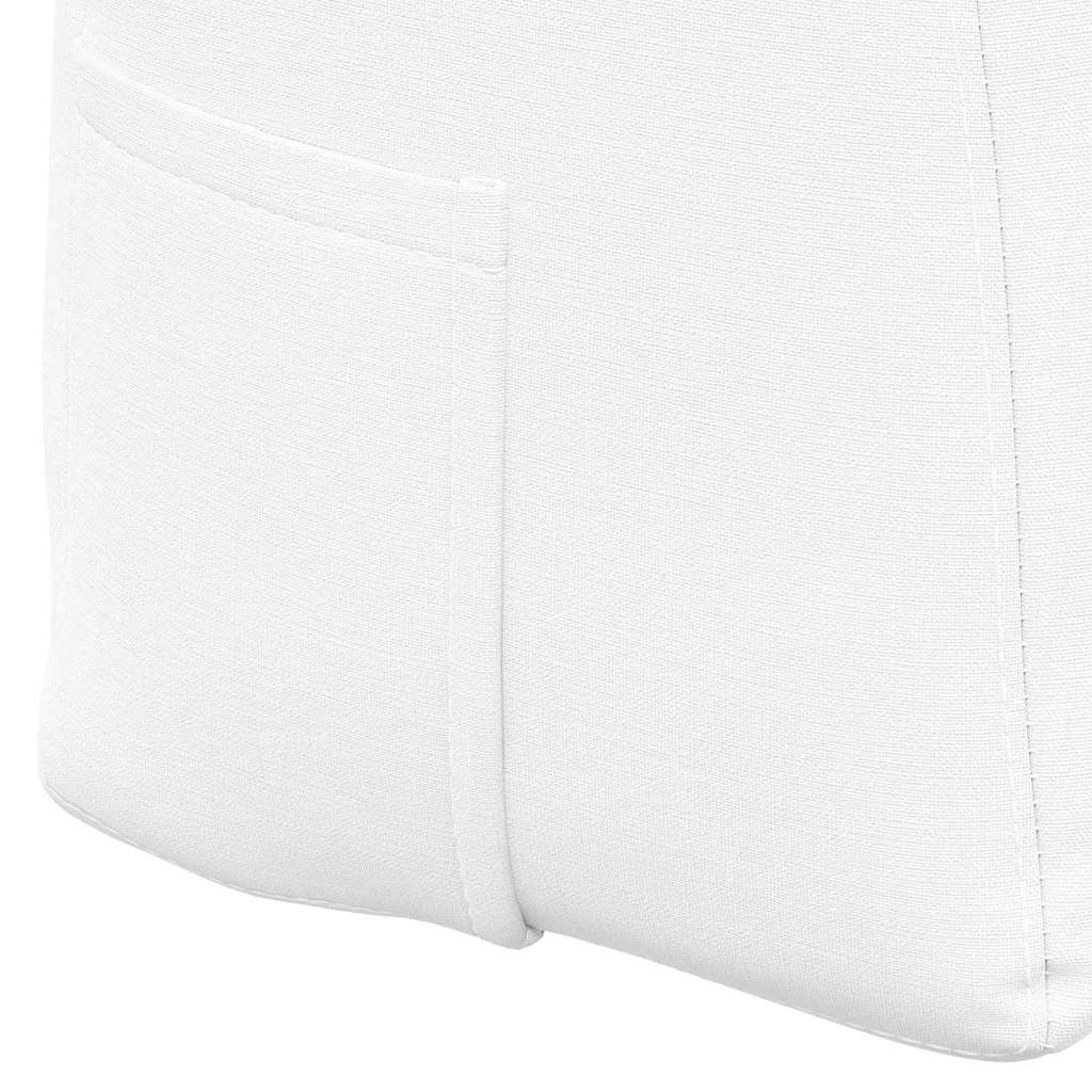 Cuscino per Schiena Bianco 140 x 24 x 50 cm Tessuto