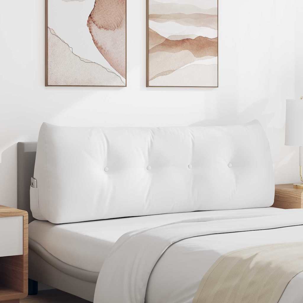 Cuscino per Schiena Bianco 140 x 24 x 50 cm Tessuto