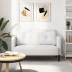 Cuscino per Schiena Bianco 140 x 24 x 50 cm Tessuto