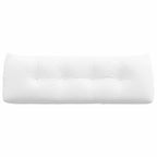 Cuscino per Schiena Bianco 140 x 24 x 50 cm Tessuto