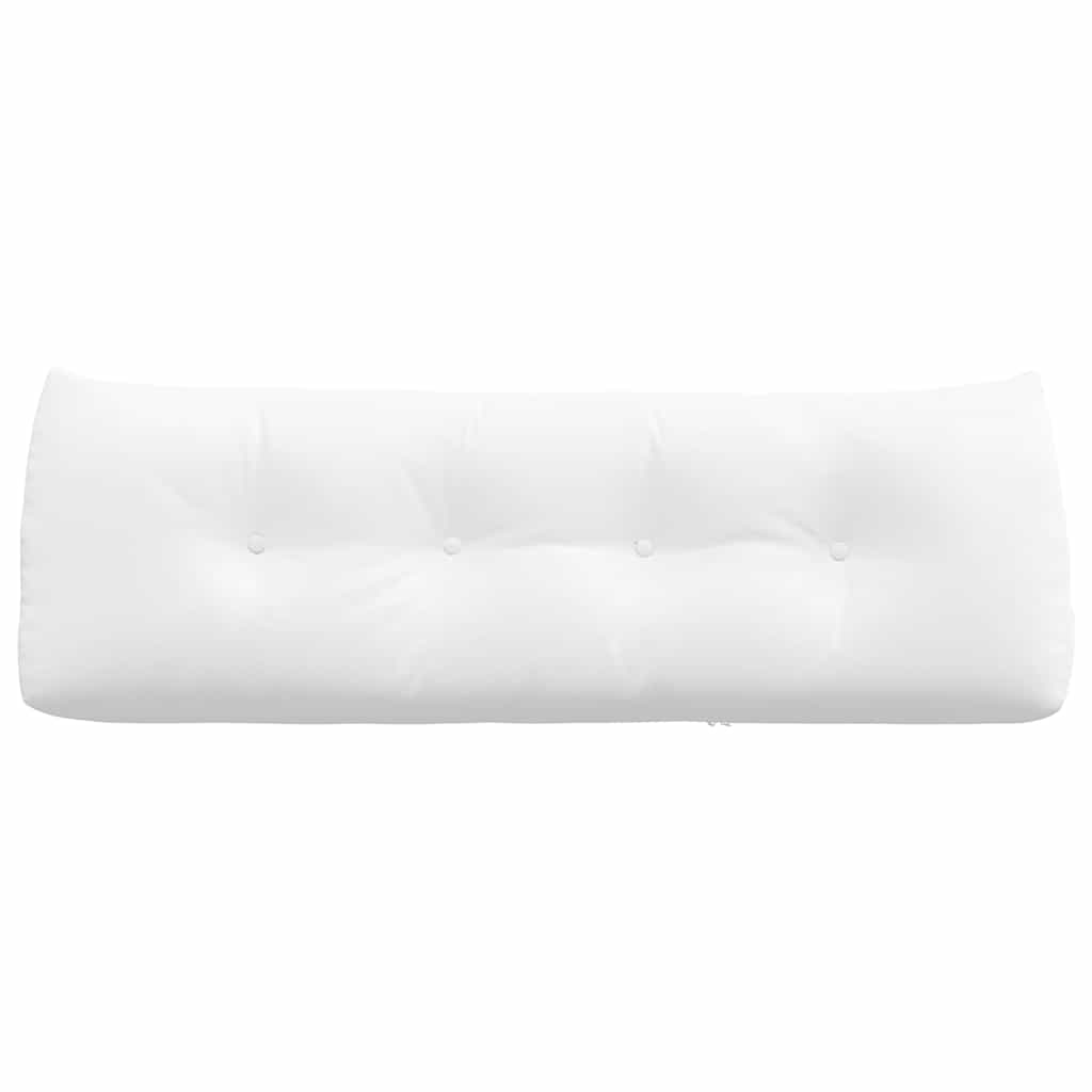 Cuscino per Schiena Bianco 140 x 24 x 50 cm Tessuto