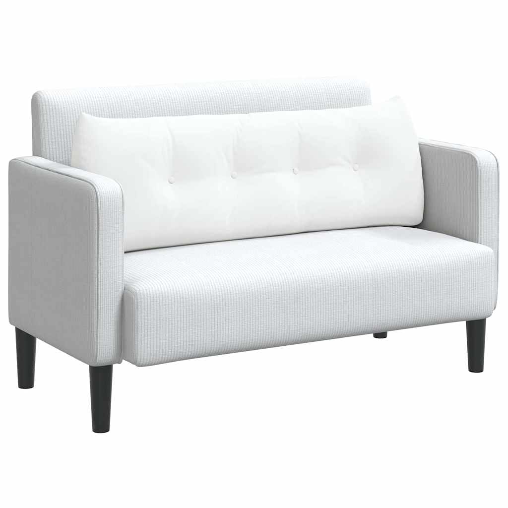 Cuscino per Schiena Bianco 140 x 24 x 50 cm Tessuto