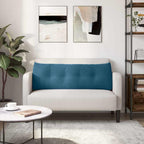 Cuscino per Schiena Blu 140 x 24 x 50 cm Velluto