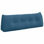 Cuscino per Schiena Blu 140 x 24 x 50 cm Velluto