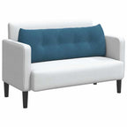 Cuscino per Schiena Blu 140 x 24 x 50 cm Velluto