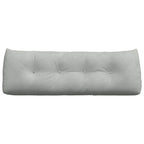 Cuscino per Schiena Grigio chiaro 140 x 24 x 50 cm Velluto