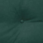 Cuscino per Schiena Verde Scuro 140 x 24 x 50 cm Velluto