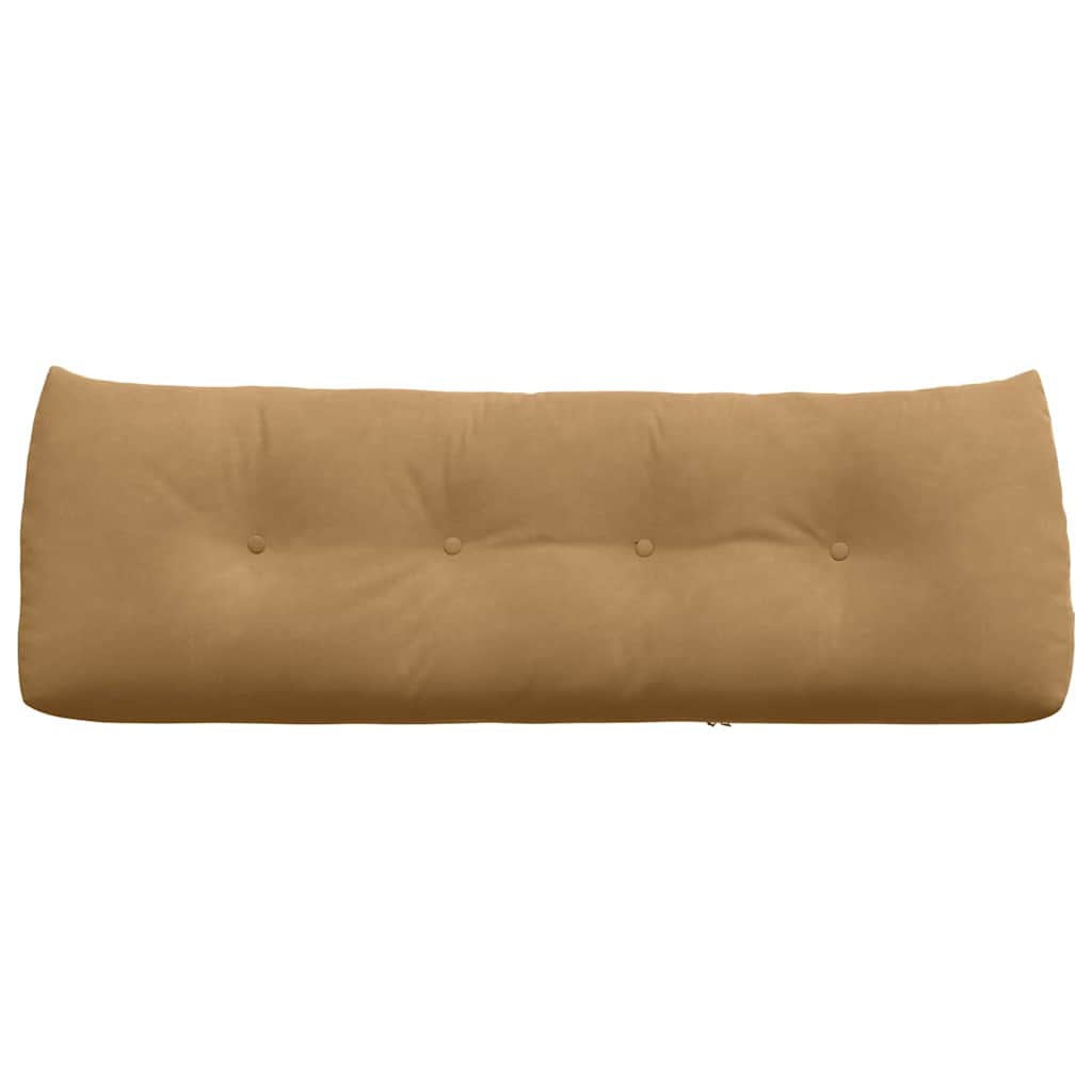Cuscino per Schiena Marrone 140 x 24 x 50 cm Velluto