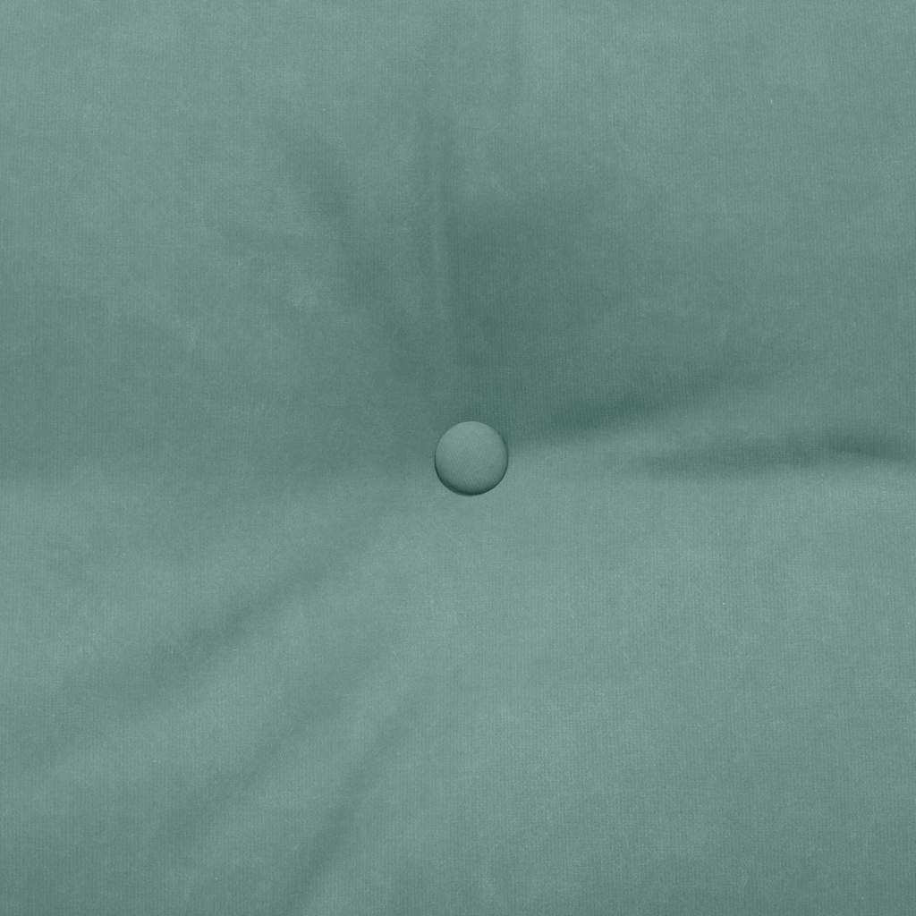 Cuscino per Schiena Verde Mare 140 x 24 x 50 cm Velluto