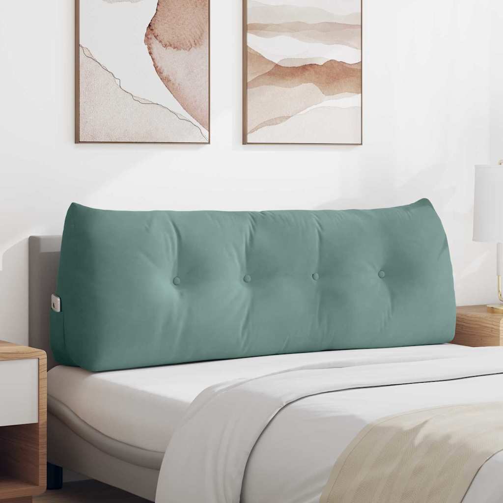 Cuscino per Schiena Verde Mare 140 x 24 x 50 cm Velluto