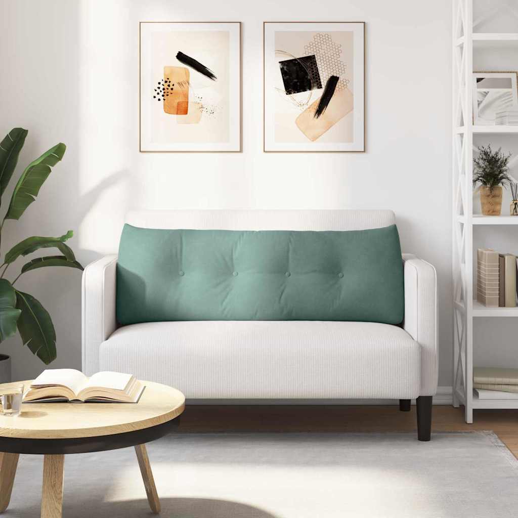 Cuscino per Schiena Verde Mare 140 x 24 x 50 cm Velluto