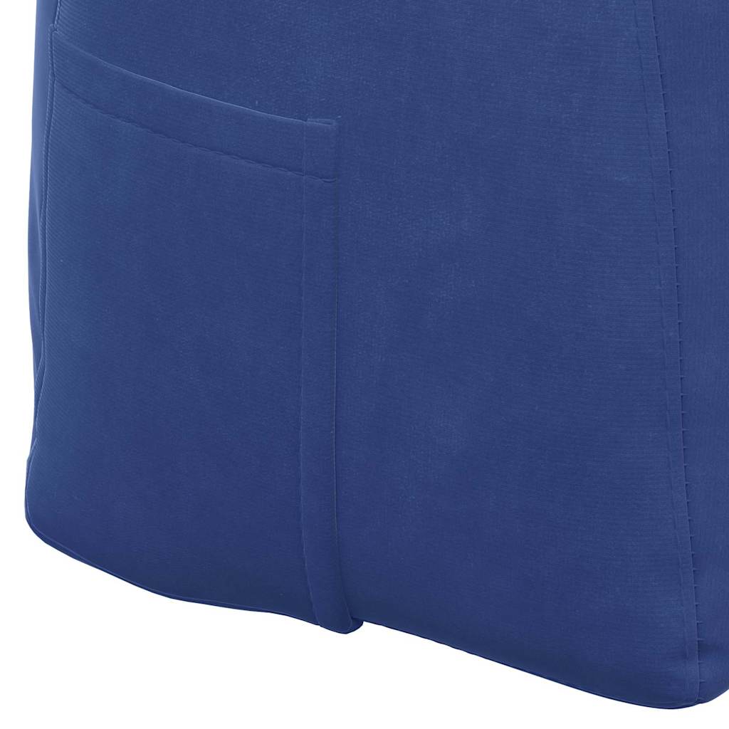 Cuscino per Schiena Blu Polizia 140 x 24 x 50 cm Velluto