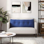 Cuscino per Schiena Blu Polizia 140 x 24 x 50 cm Velluto