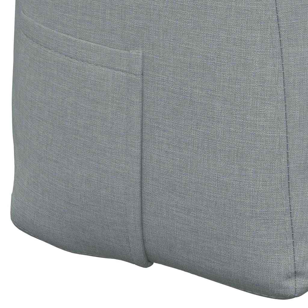 Cuscino per Schiena Grigio chiaro 160 x 24 x 50 cm Tessuto