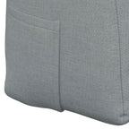 Cuscino per Schiena Grigio chiaro 160 x 24 x 50 cm Tessuto