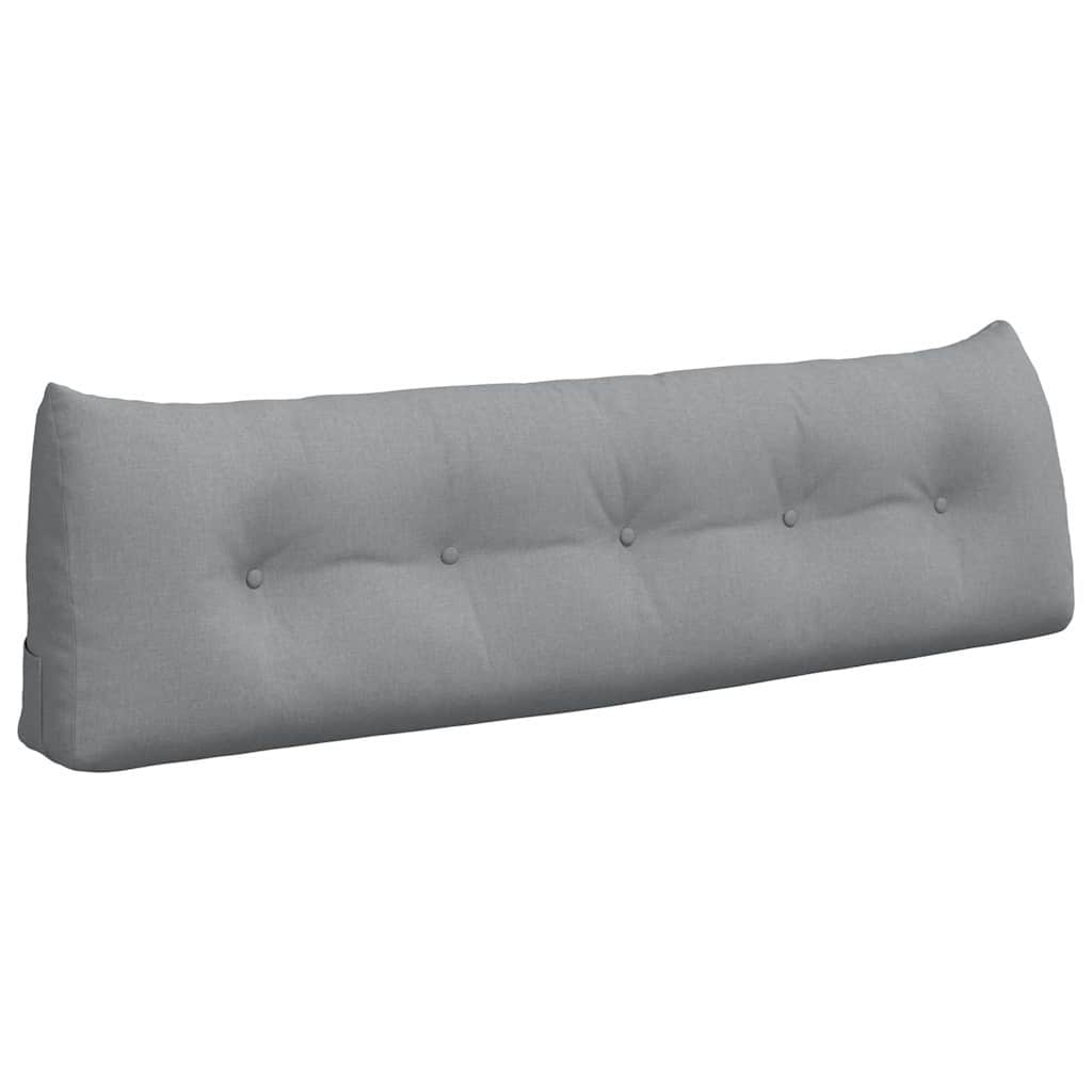 Cuscino per Schiena Grigio chiaro 160 x 24 x 50 cm Tessuto