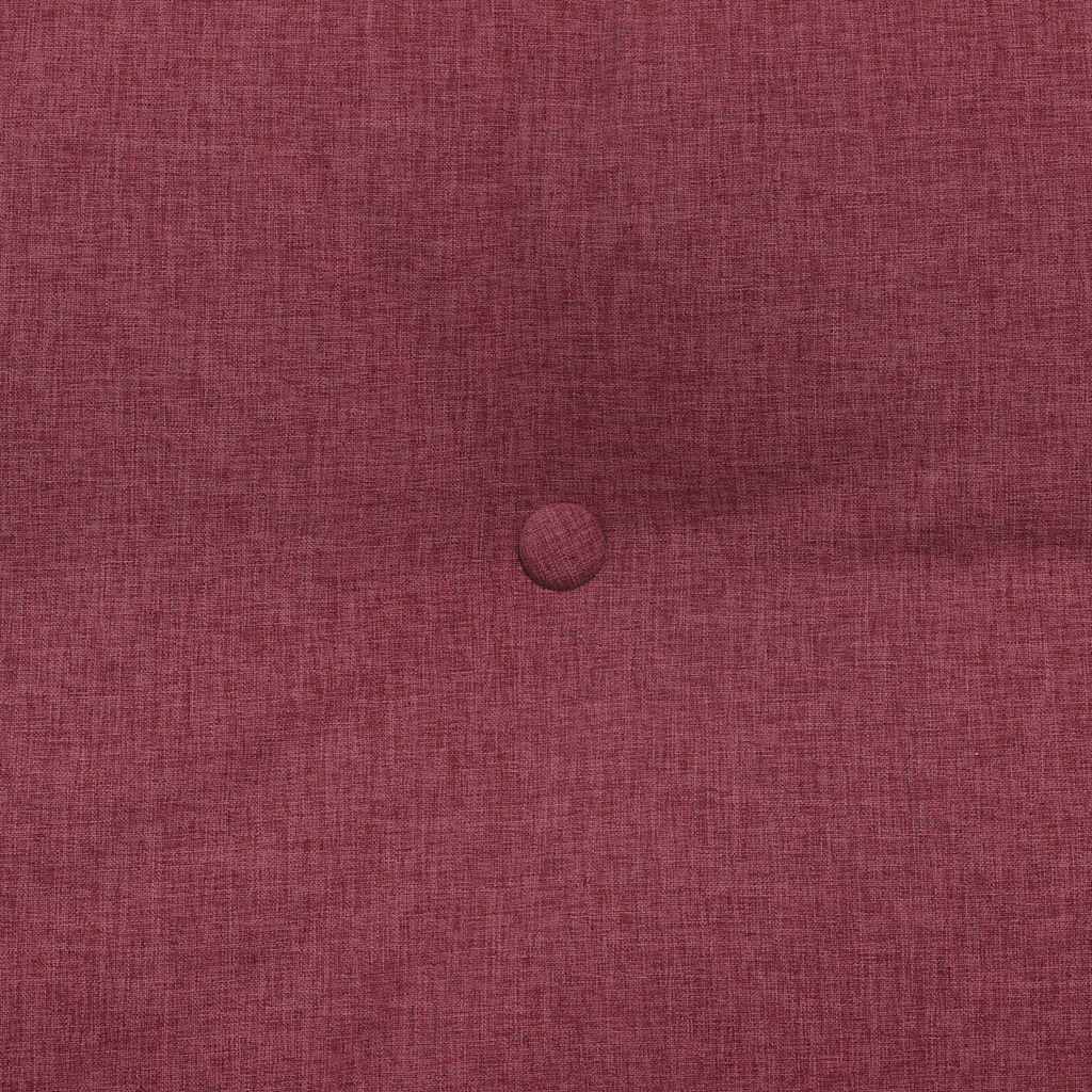 Cuscino per Schiena Rosso Vino 160 x 24 x 50 cm Tessuto