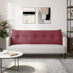 Cuscino per Schiena Rosso Vino 160 x 24 x 50 cm Tessuto